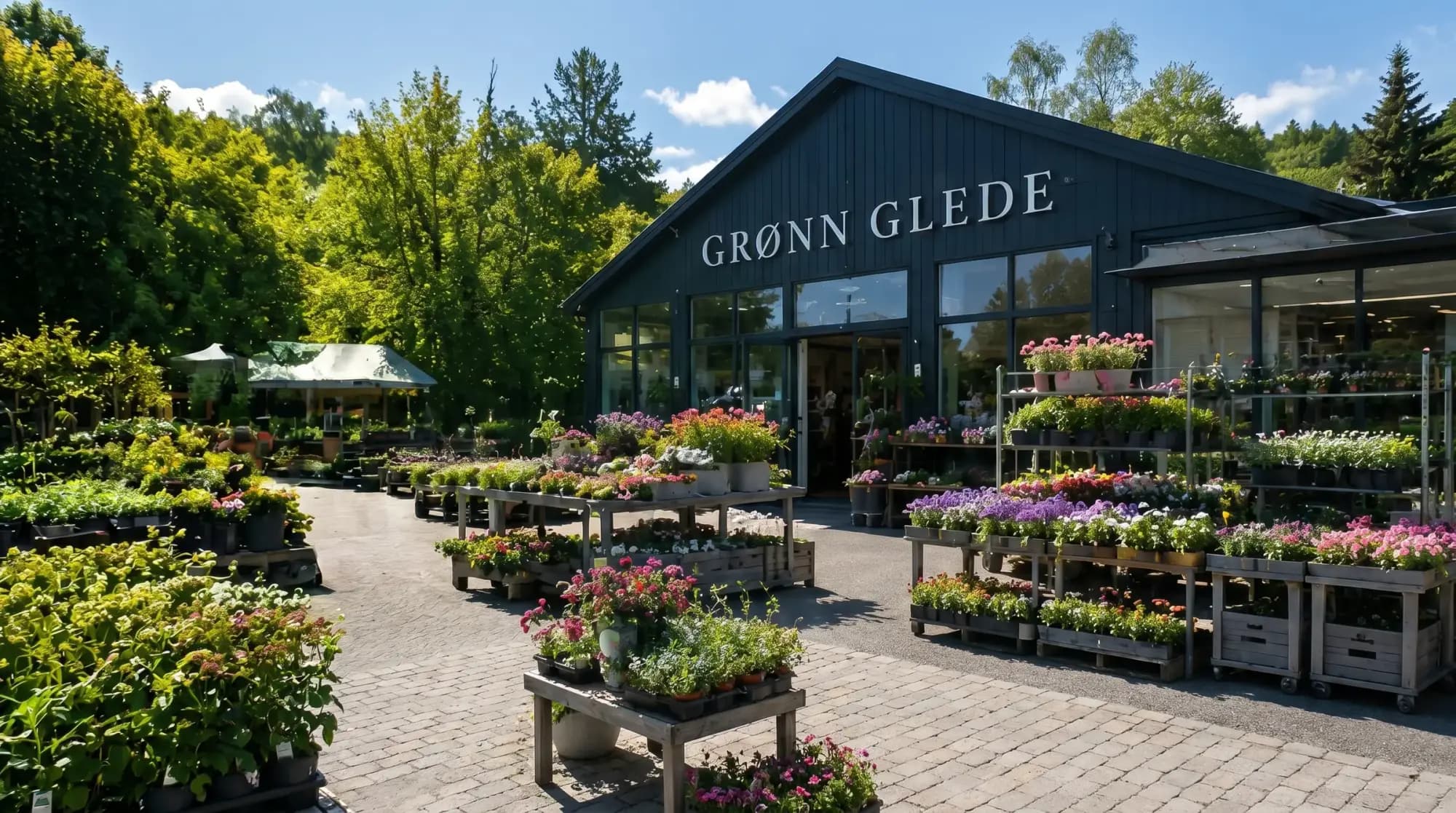 Grønn Glede hagesenter og blomsterhandel på Eiksmarka — planter og blomster
